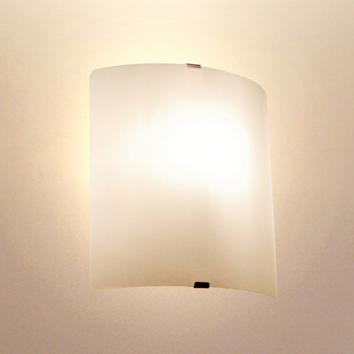 Bricocenter BASIC WHITE GLASS WALL LIGHT 22X19X22CM E14=40W