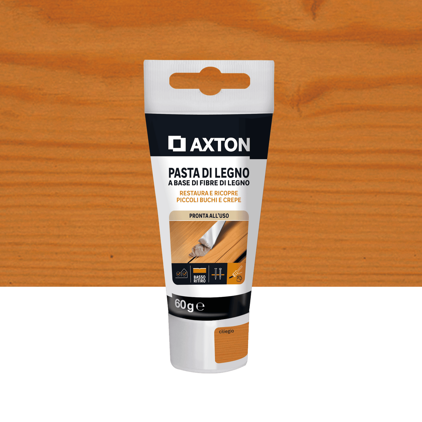 Axton wood filler paste, cherry, 60g