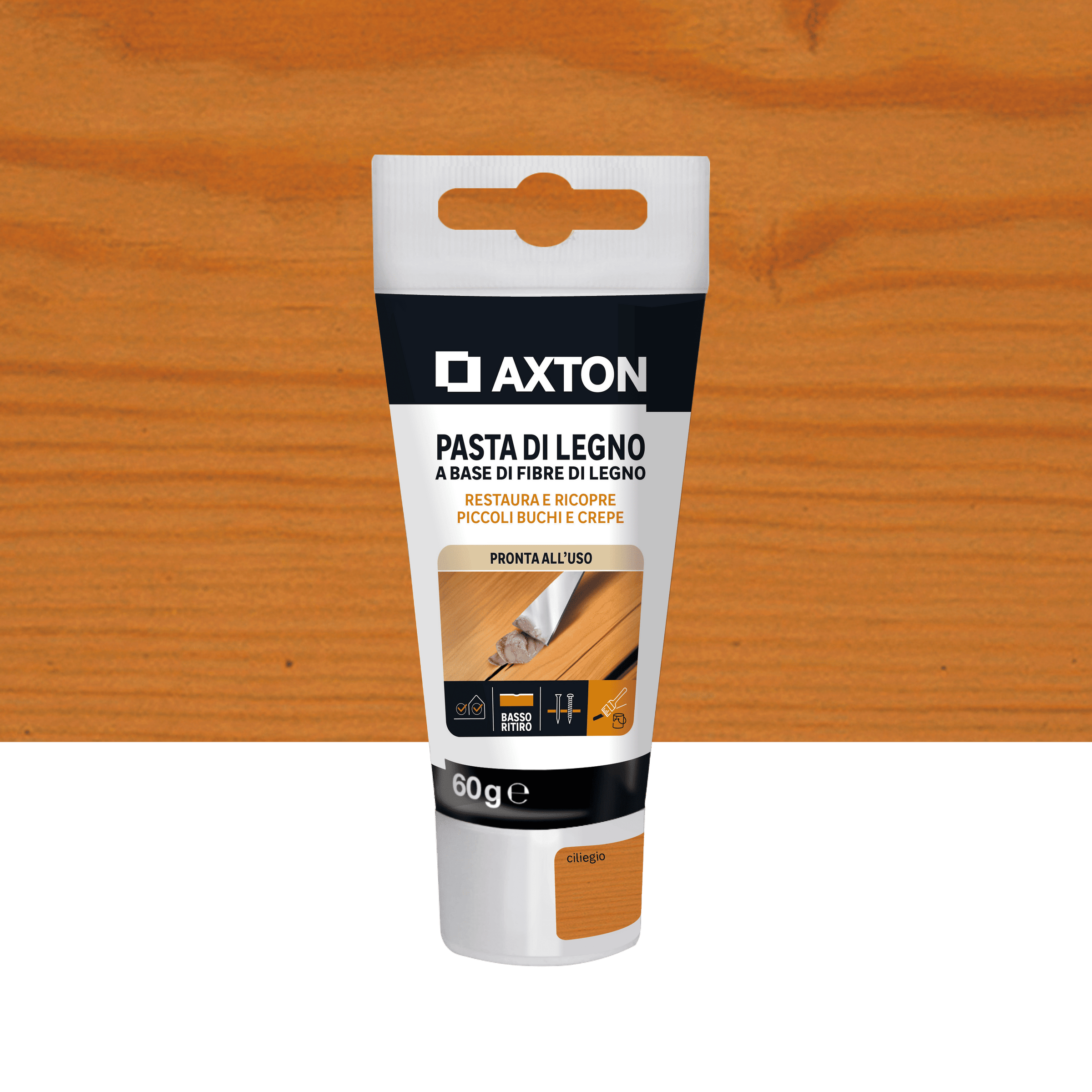 Axton wood filler paste, cherry, 60g