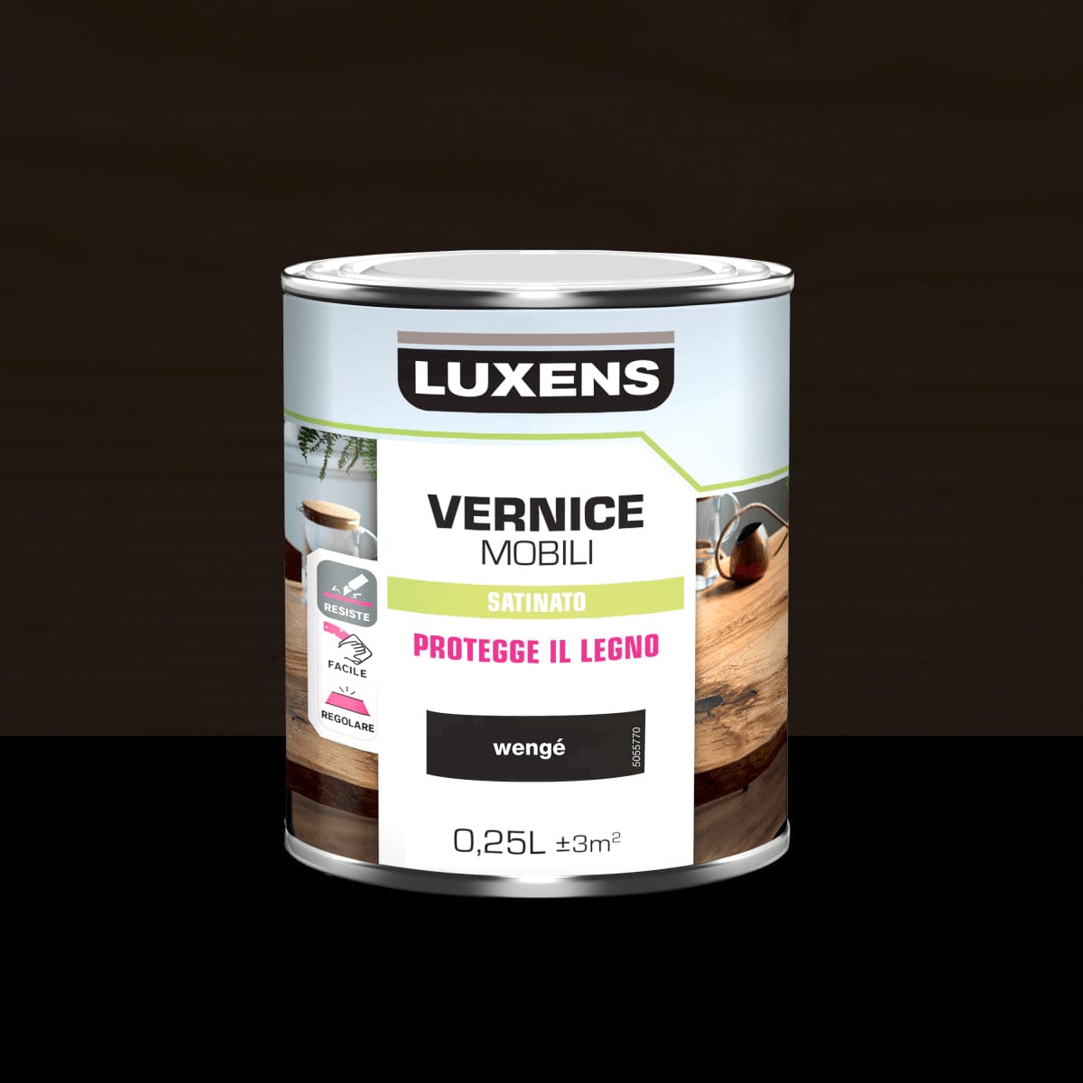 Bricocenter BRUSHED WENGE WOOD VARNISH 0.25 L LUXENS