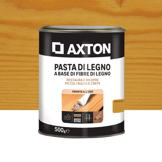 Axton wood filler paste, light walnut, 500g