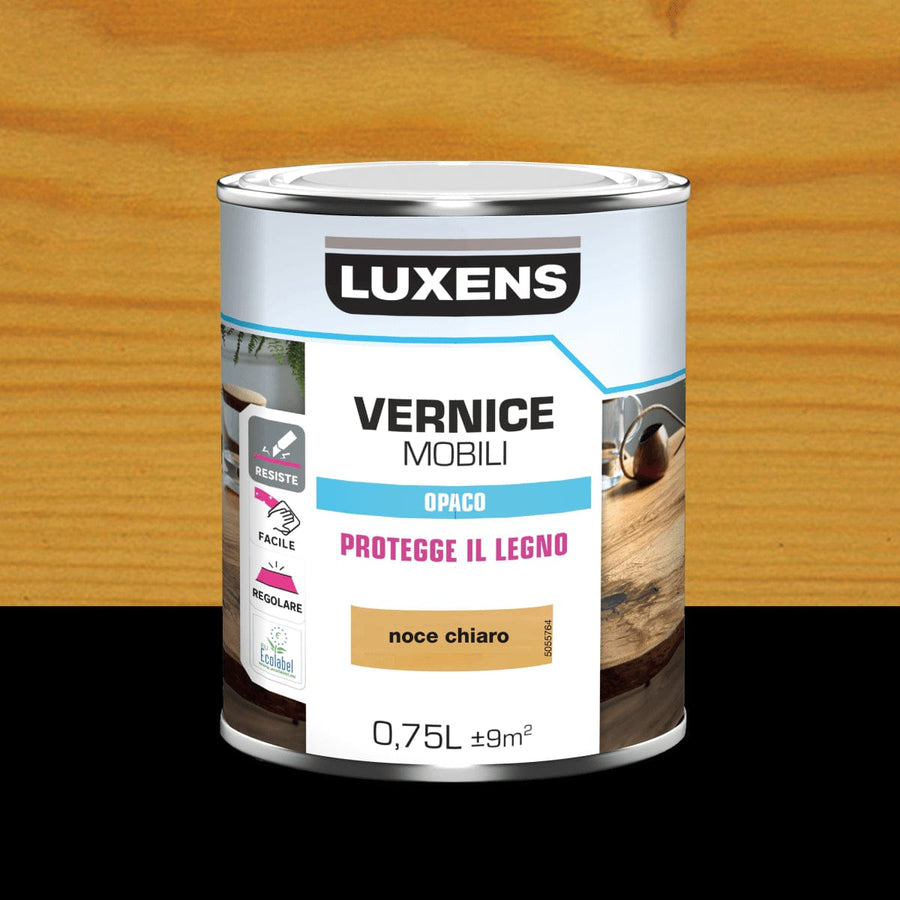 Bricocenter WOOD VARNISH LIGHT WALNUT MATT 0.75 L LUXENS