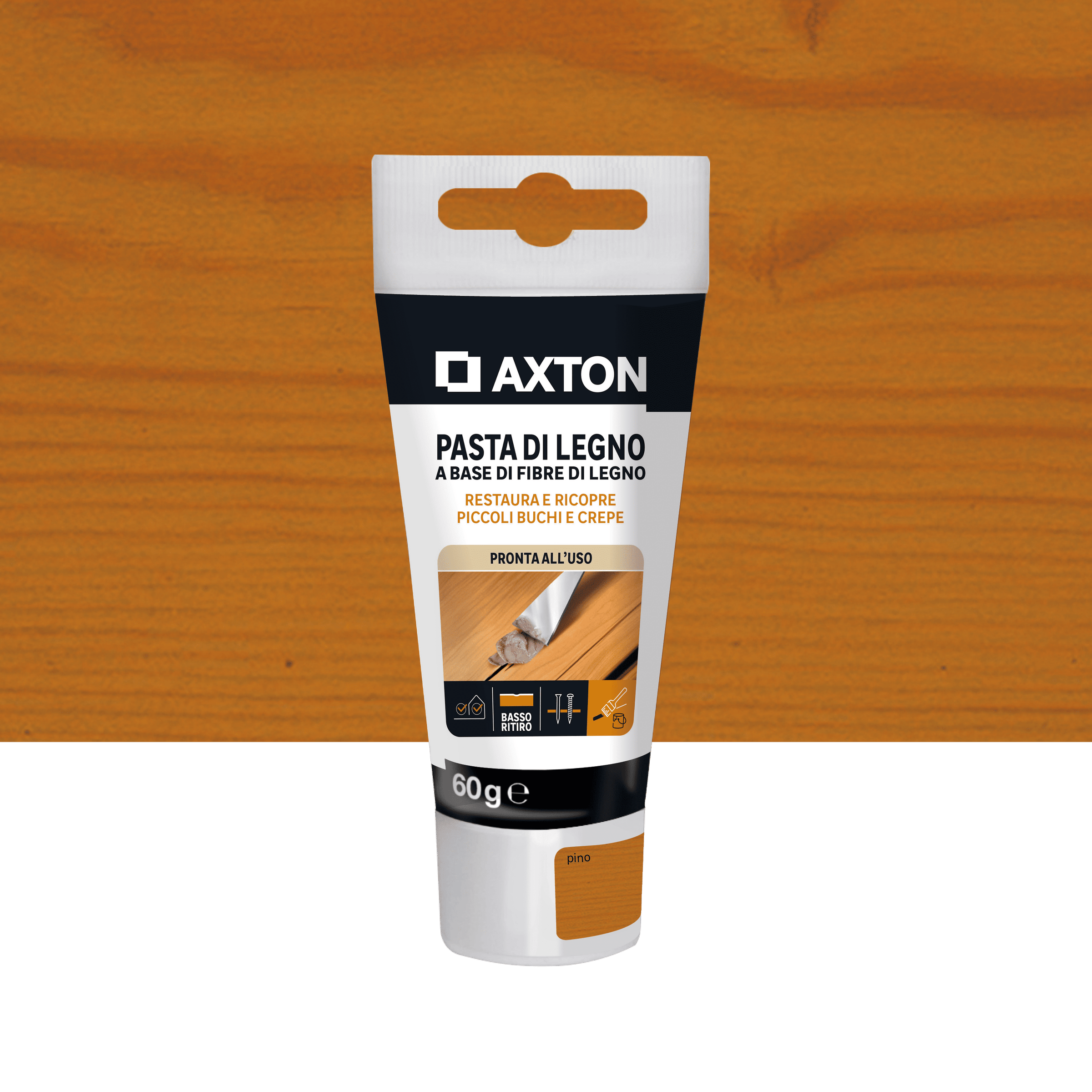 Axton wood filler paste, pine, 60g