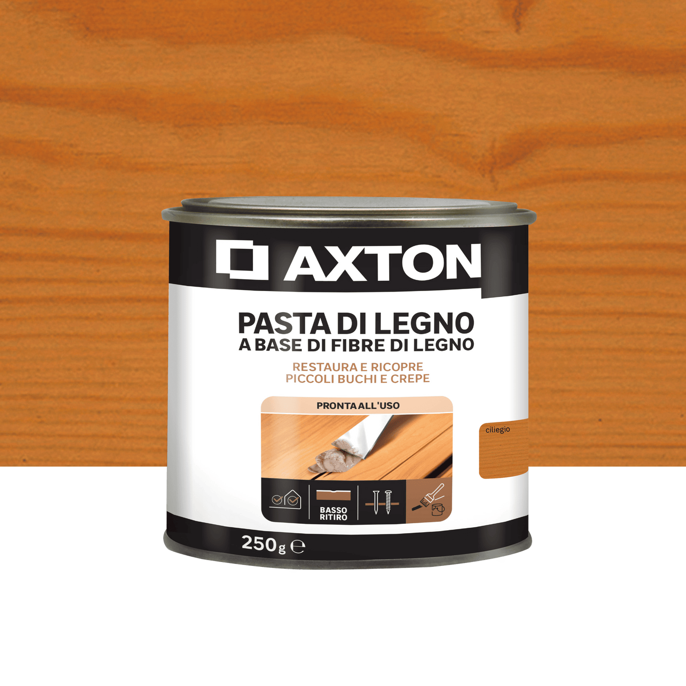 Axton wood filler paste, cherry, 250g