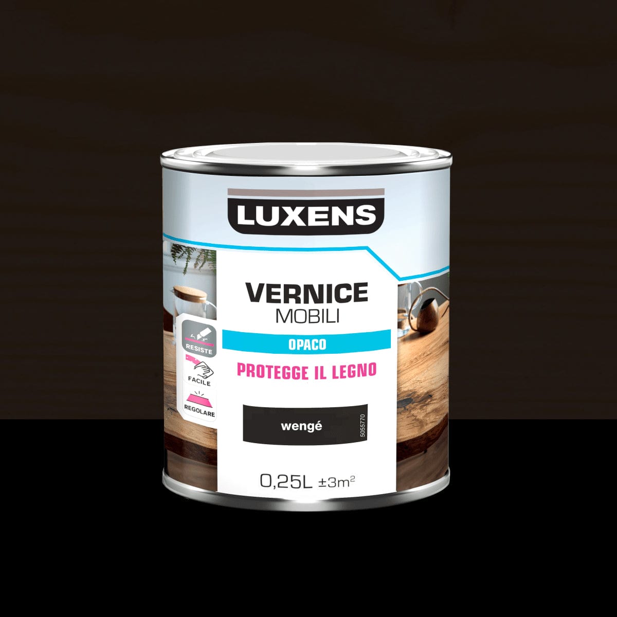 Bricocenter MATT WENGE WOOD VARNISH 0.25 L LUXENS
