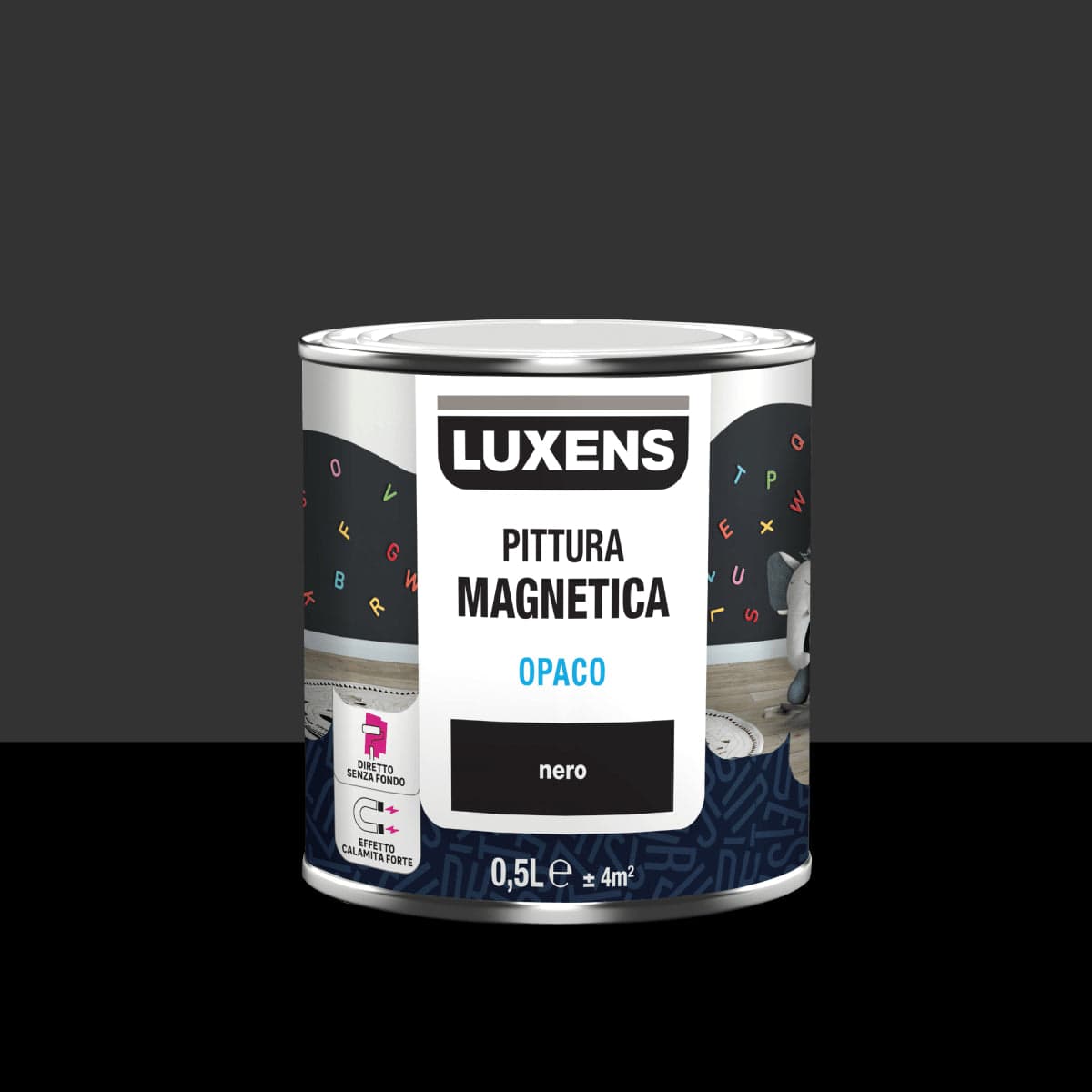 Bricocenter LUXENS BLACK MAGNETIC PLASTER 500ML