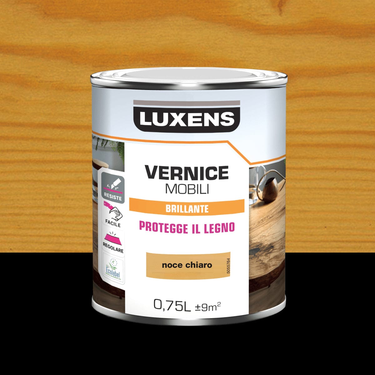 Bricocenter WOOD VARNISH LIGHT WALNUT GLOSS 0, LT LUXENS