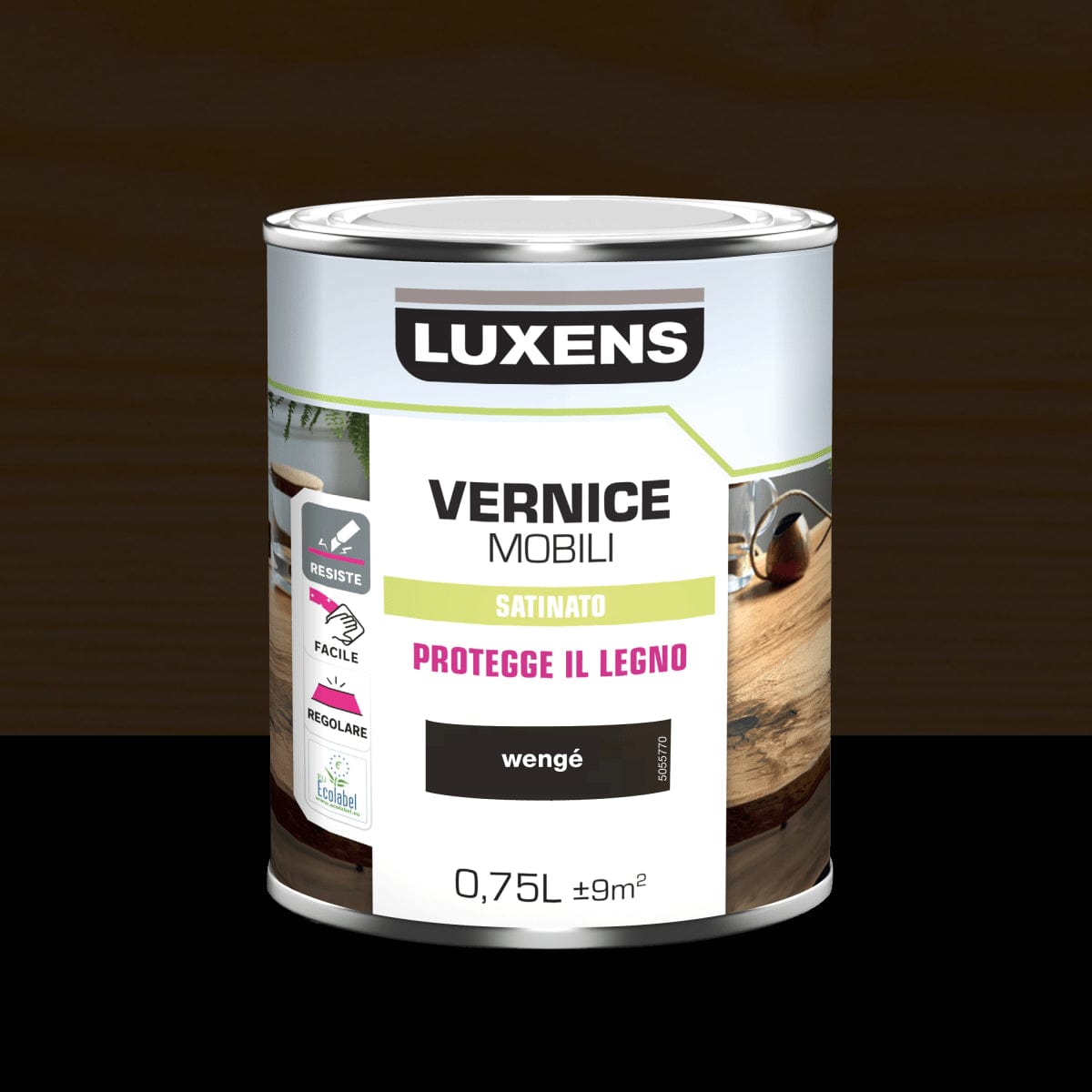 Bricocenter BRUSHED WENGE WOOD VARNISH 0.75 L LUXENS