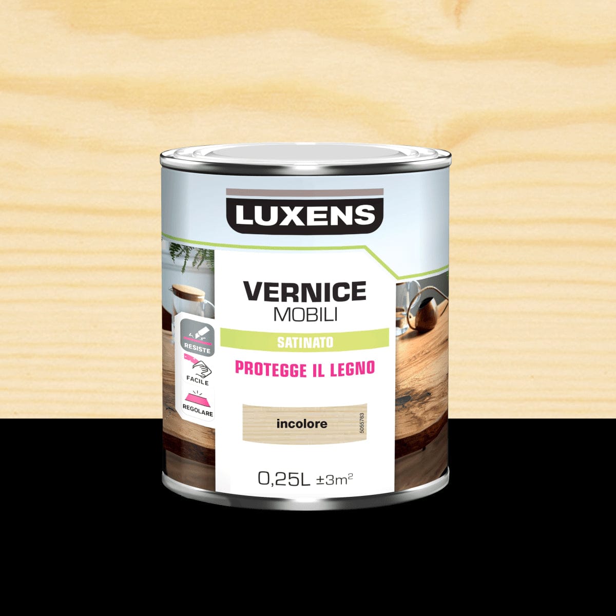 Bricocenter WOOD VARNISH COLOURLESS SATIN 0.25 L LUXENS