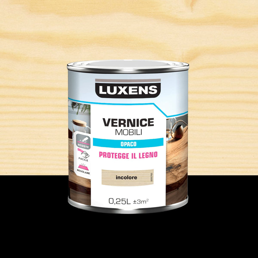 Bricocenter MATT COLOURLESS WOOD VARNISH 0.25 L LUXENS