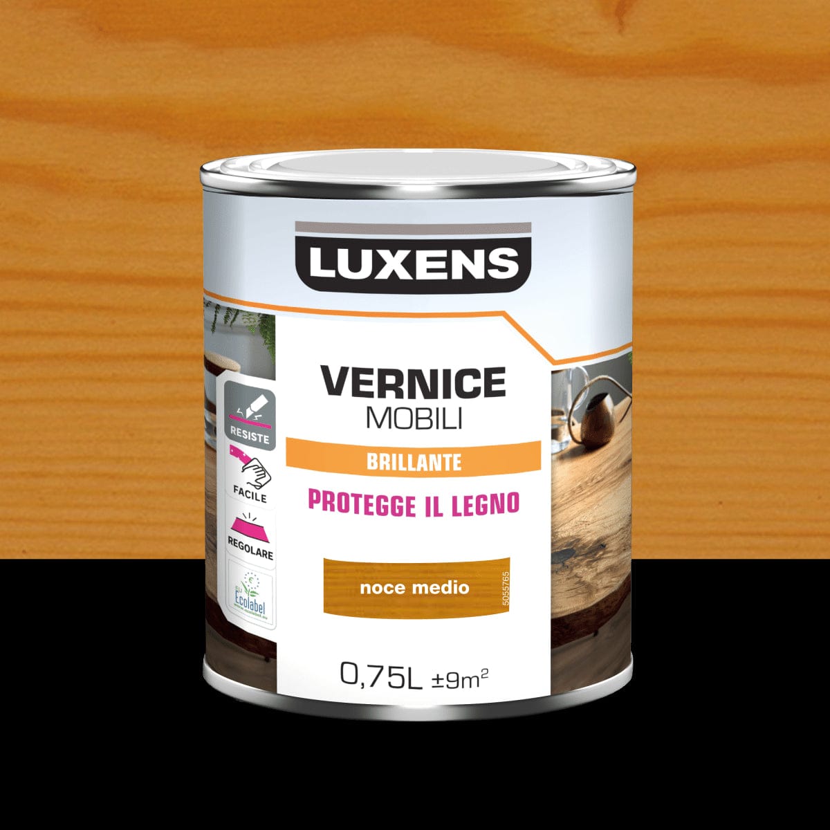 Bricocenter WALNUT MEDIUM GLOSS WOOD VARNISH 0,LT LUXENS
