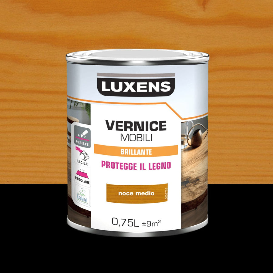 Bricocenter WALNUT MEDIUM GLOSS WOOD VARNISH 0,LT LUXENS