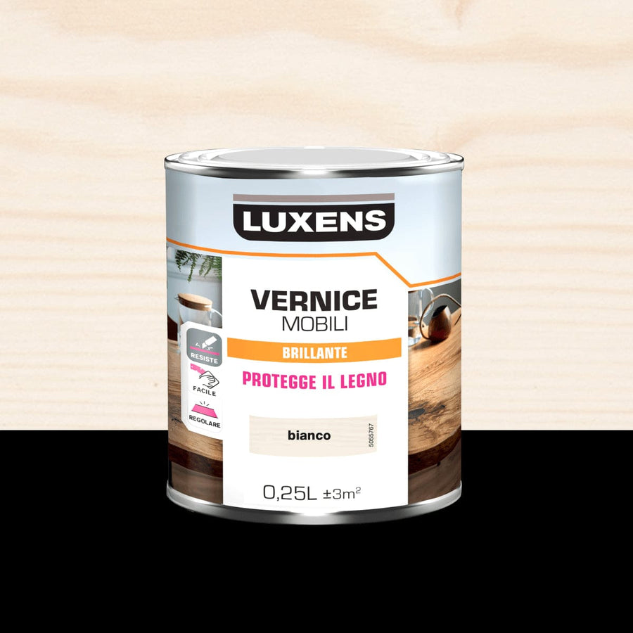 Bricocenter BRILLIANT WHITE WOOD VARNISH 0.25 L LUXENS