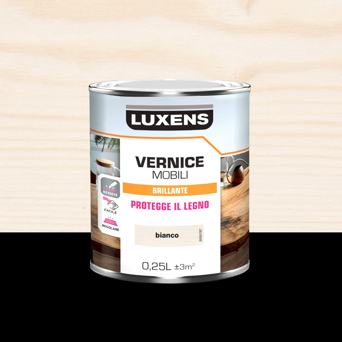 Bricocenter BRILLIANT WHITE WOOD VARNISH 0.25 L LUXENS