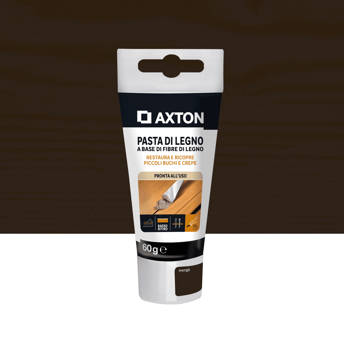 Axton wood filler paste, wenge, 60g