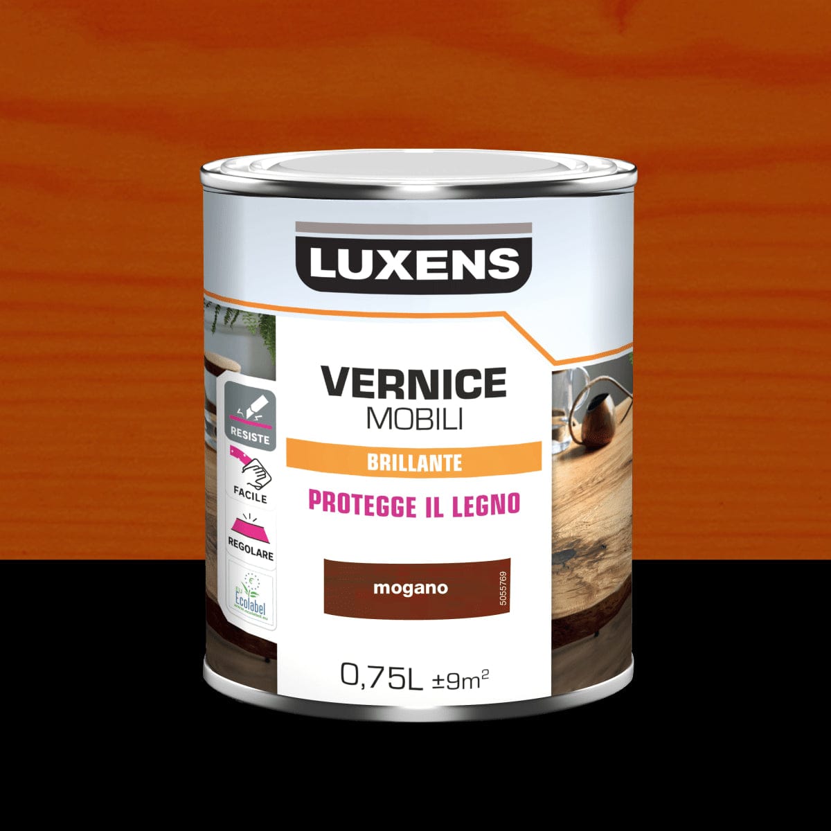 Bricocenter BRILLIANT MAHOGANY WOOD VARNISH 0.75 L LUXENS