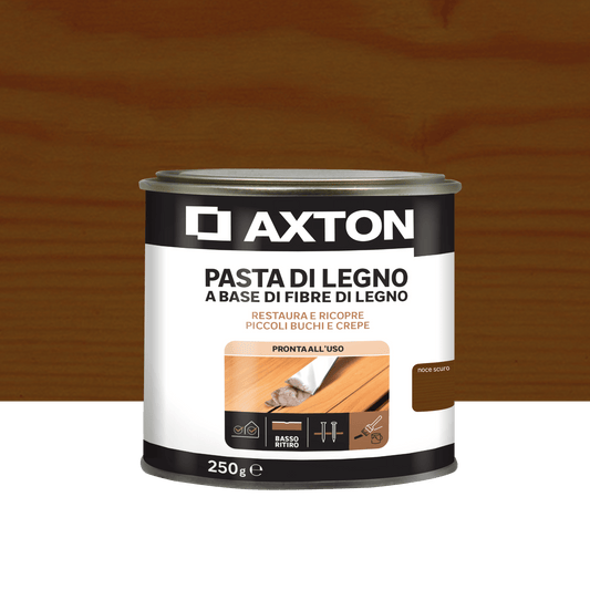 Axton wood filler paste, dark walnut, 250g