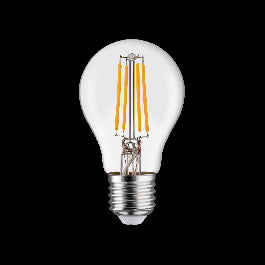 LED BULB E27=60W DROP TRANSPARENT WARM LIGHT