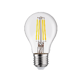 LED BULB E27=60W DROP CLEAR NATURAL LIGHT