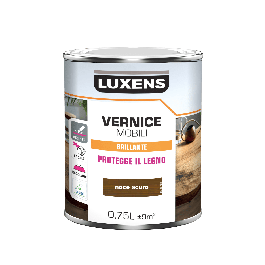 DARK WALNUT WOOD VARNISH 0.75 L LUXENS