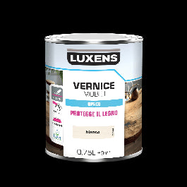 MATT WHITE WOOD VARNISH 0.75 L LUXENS