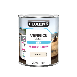 MATT WHITE WOOD VARNISH 0.75 L LUXENS