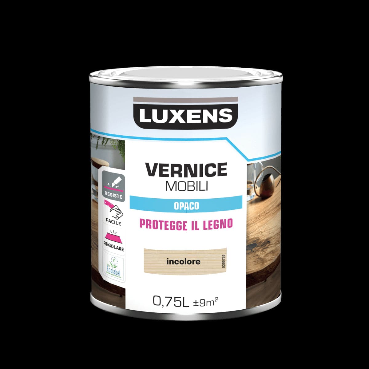 MATT COLOURLESS WOOD VARNISH 0.75 L LUXENS