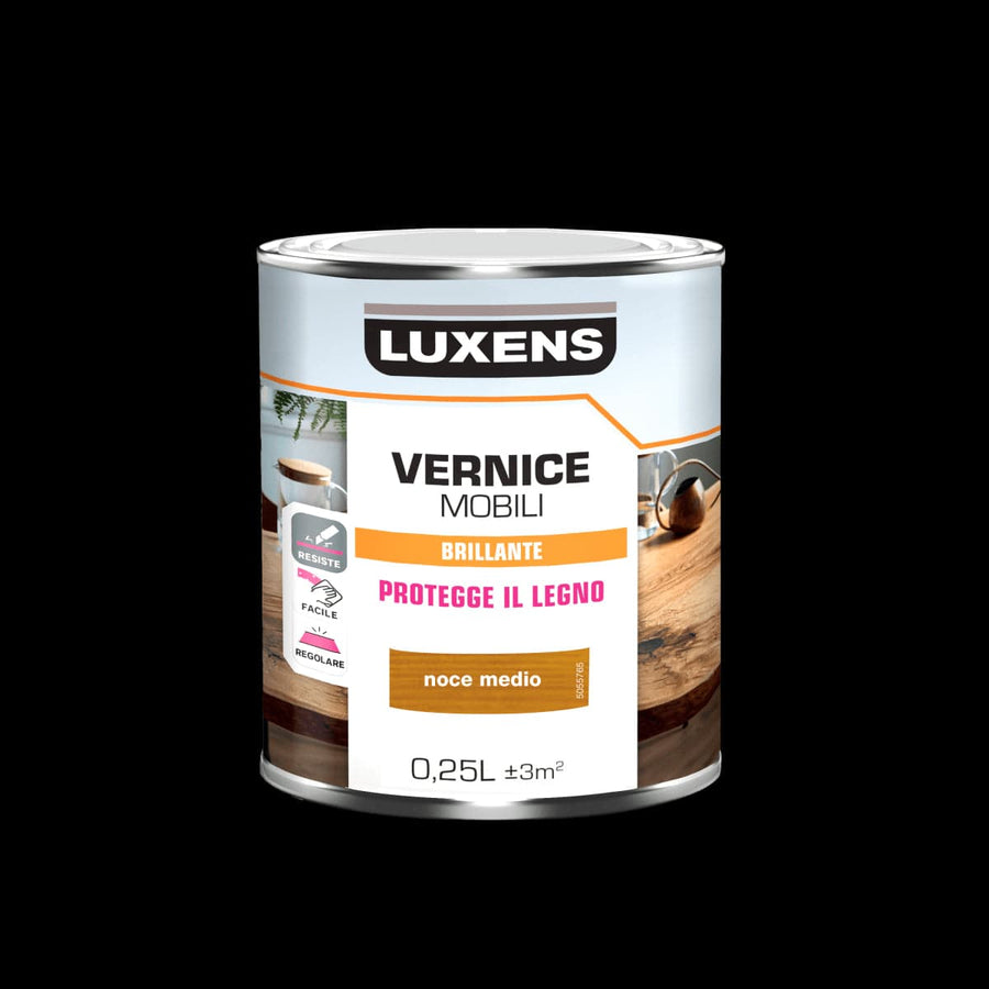 Bricocenter WOOD VARNISH WALNUT MEDIUM GLOSS 0.25 L LUXENS