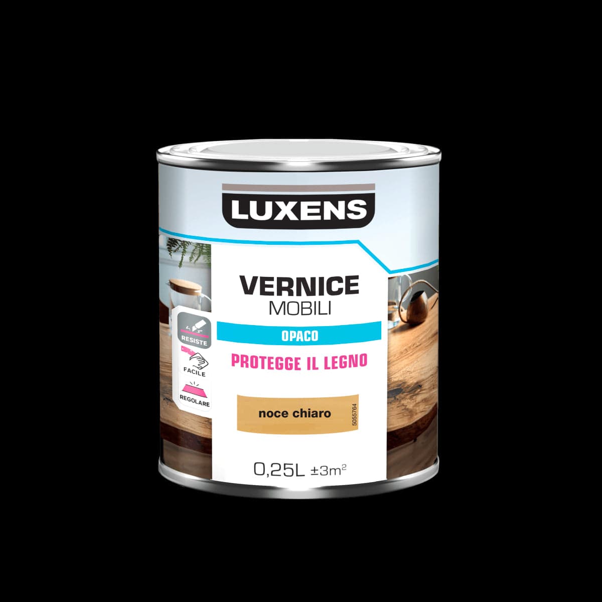 Bricocenter WOOD VARNISH LIGHT WALNUT MATT 0.25 L LUXENS