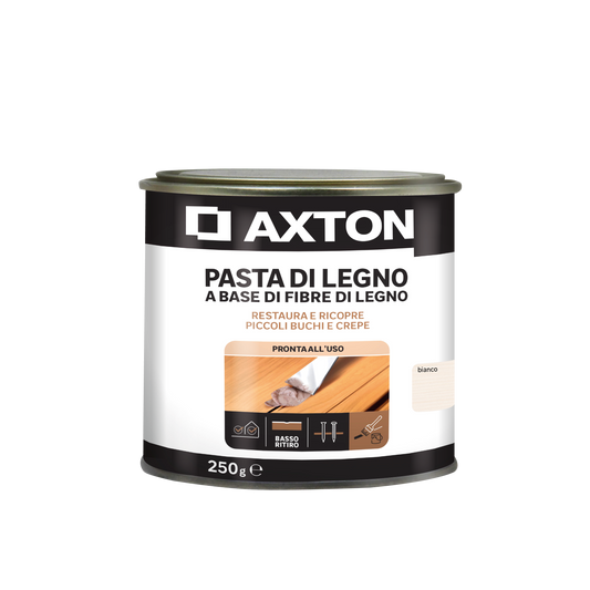 Axton wood filler paste, white, 250g