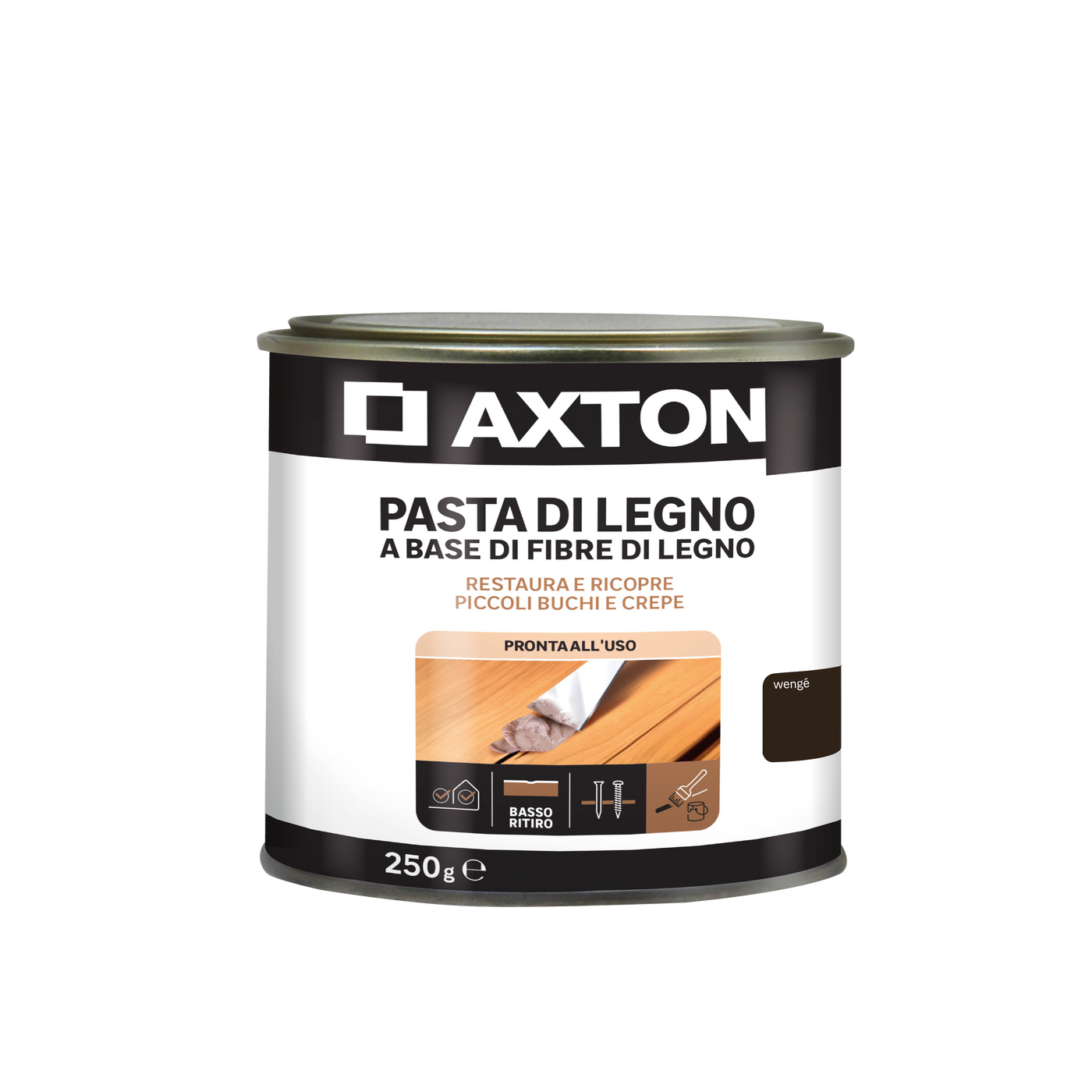 Axton wood filler paste, wenge, 250g