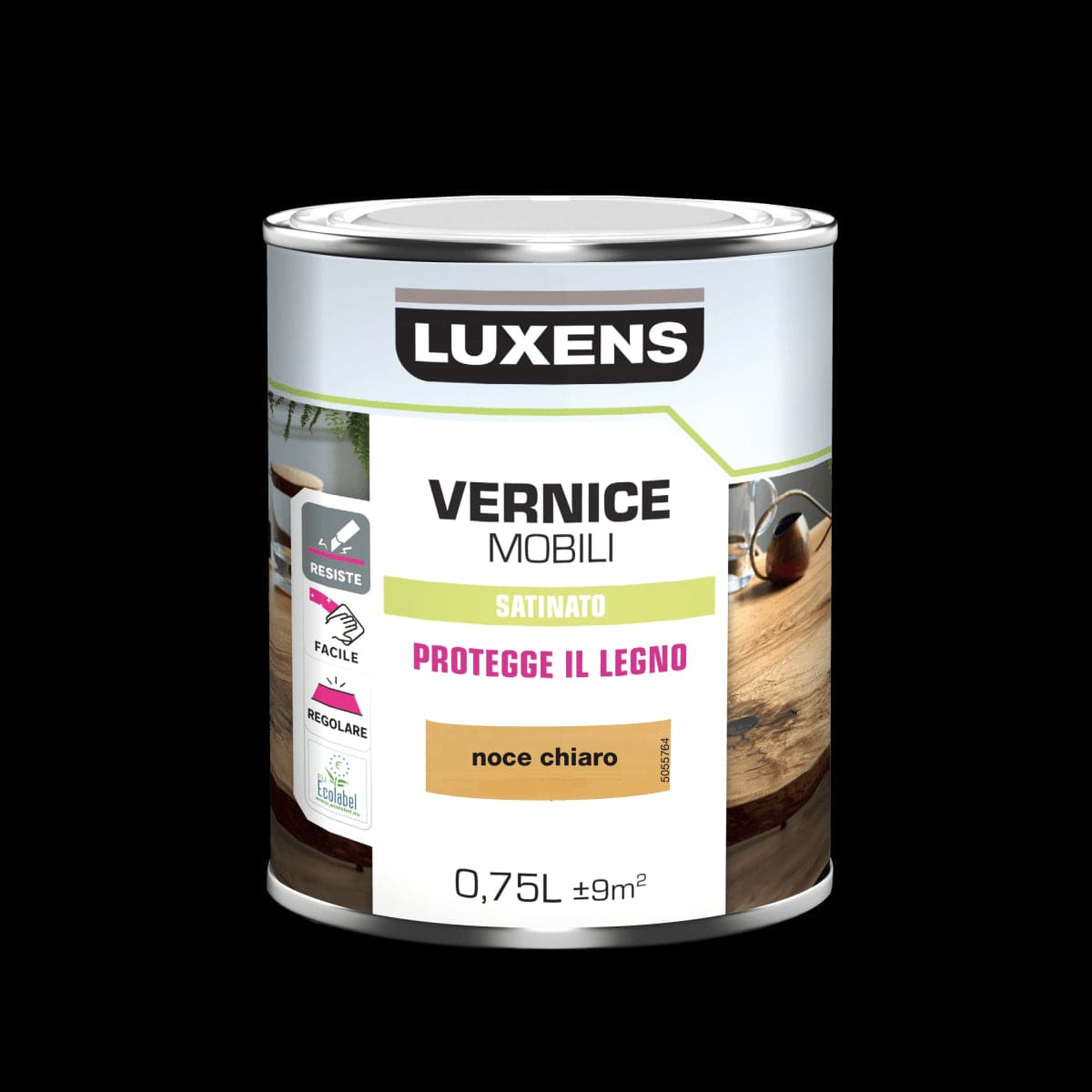 Bricocenter WOOD VARNISH LIGHT WALNUT SATIN 0.75 L LUXENS