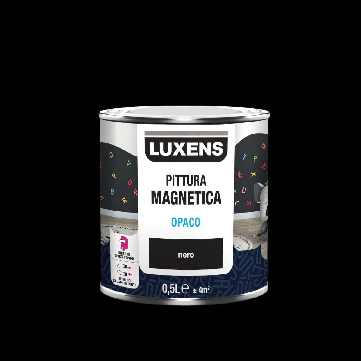 Bricocenter LUXENS BLACK MAGNETIC PLASTER 500ML