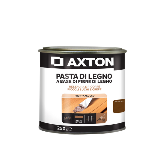 Axton wood filler paste, dark walnut, 250g