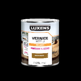GLOSS DARK WALNUT WOOD VARNISH 0.25 LT LUXENS