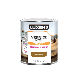 GLOSS DARK WALNUT WOOD VARNISH 0.25 LT LUXENS