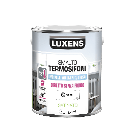 WATER-BASED WHITE SATIN-FINISH RADIATOR ENAMEL 2 LT. LUXENS