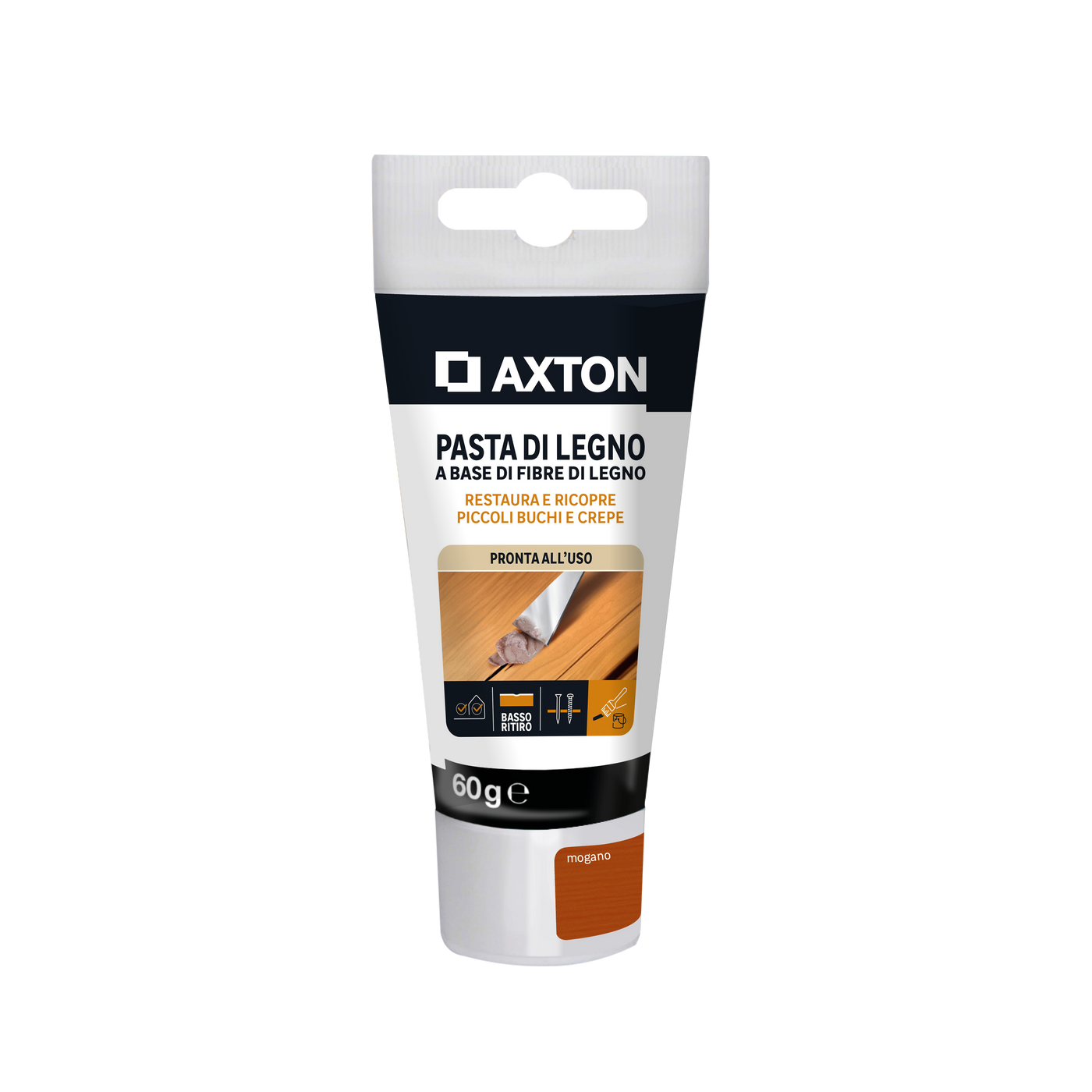 Axton wood filler paste, mahogany, 60g