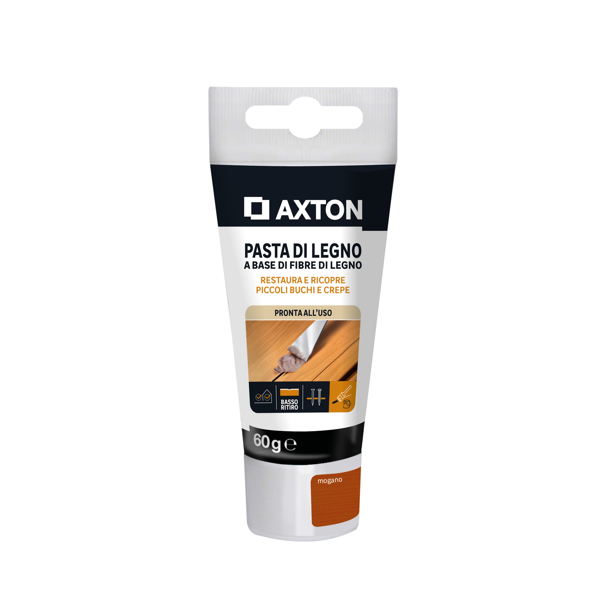 Axton wood filler paste, mahogany, 60g