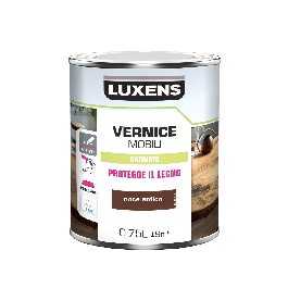 SATIN ANTIQUE WALNUT WOOD VARNISH 0.75 L LUXENS
