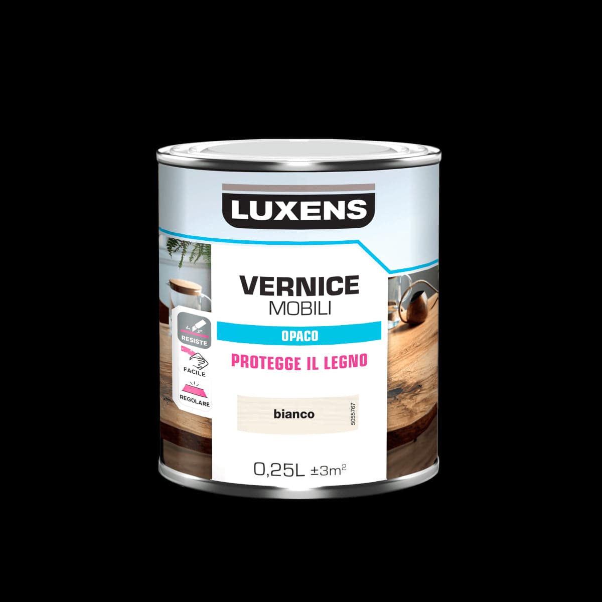 MATT WHITE WOOD VARNISH 0.25 L LUXENS