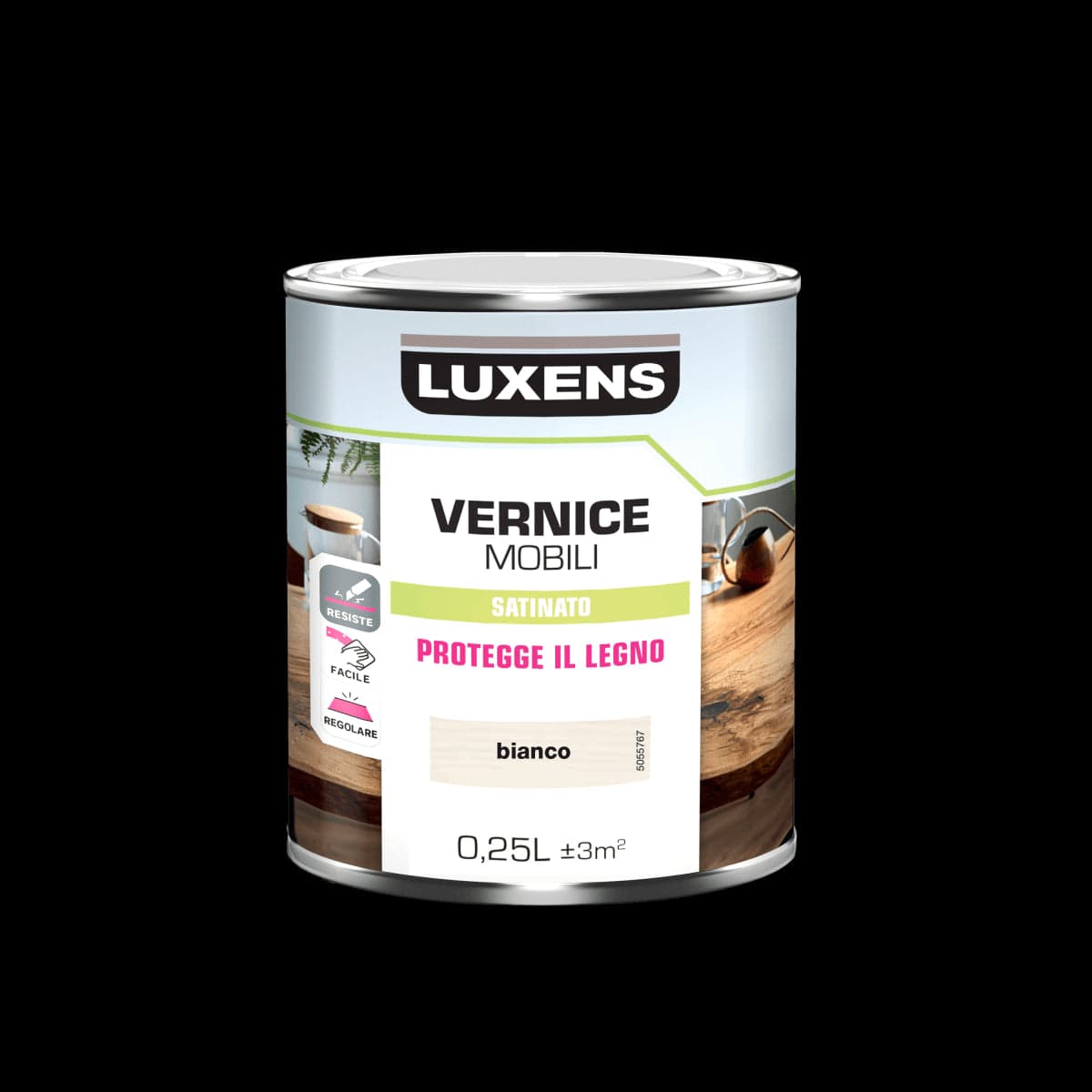 Bricocenter WOOD VARNISH WHITE SATIN 0.25 L LUXENS