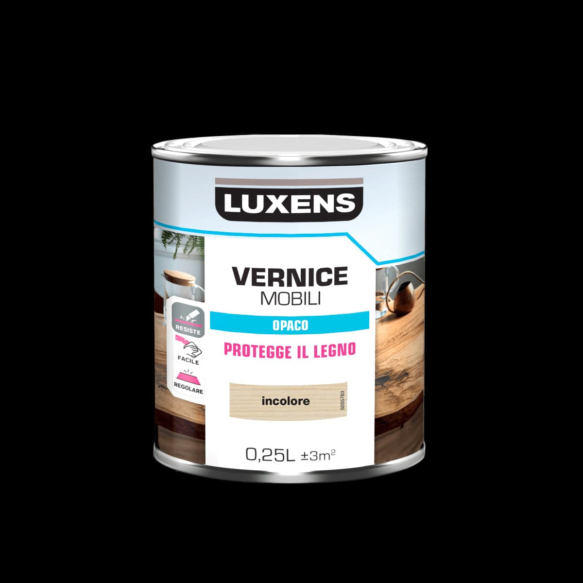 Bricocenter MATT COLOURLESS WOOD VARNISH 0.25 L LUXENS