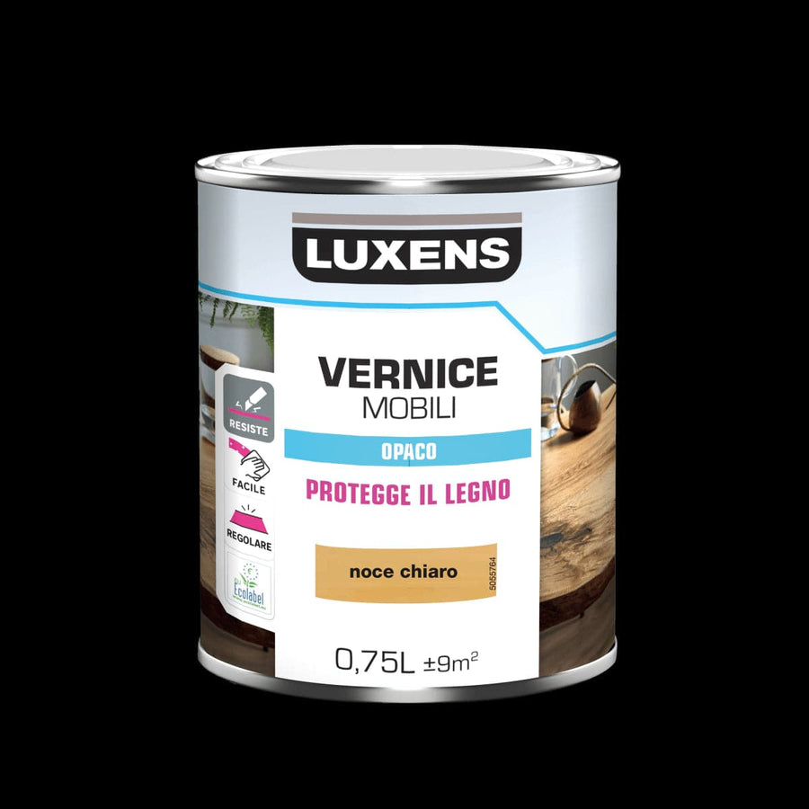 Bricocenter WOOD VARNISH LIGHT WALNUT MATT 0.75 L LUXENS