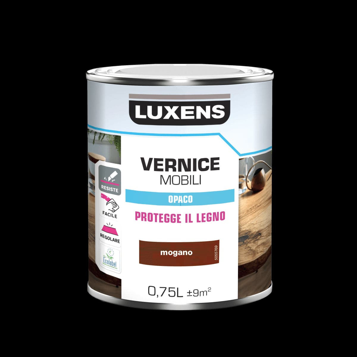 Bricocenter MATT MAHOGANY WOOD VARNISH 0.75 L LUXENS