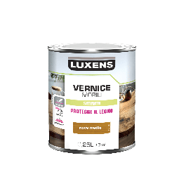 WOOD VARNISH MEDIUM WALNUT SATIN 0.25 L LUXENS