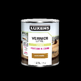WOOD VARNISH MEDIUM WALNUT SATIN 0.25 L LUXENS