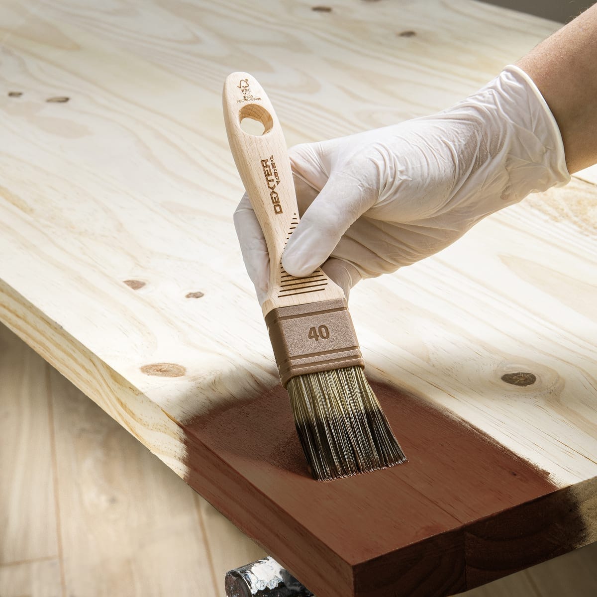 Bricocenter MATT MAHOGANY WOOD VARNISH 0.75 L LUXENS