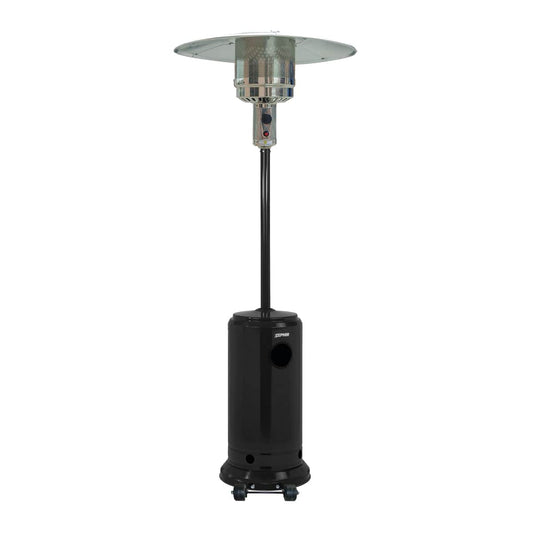 Bricocenter MUSHROOM GAS PATIO HEATER STEEL COLOR BLACK LPG CYLINDER FEEDING 15KG
