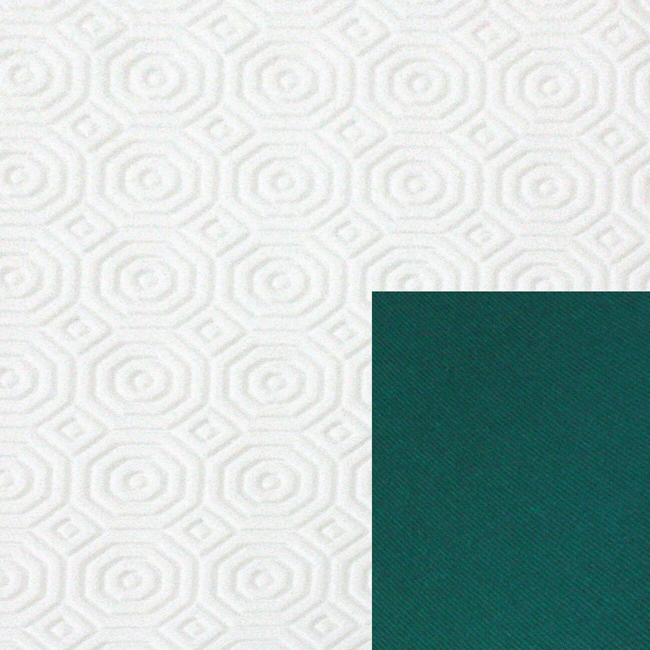 *white and green fleece, height 140 cm